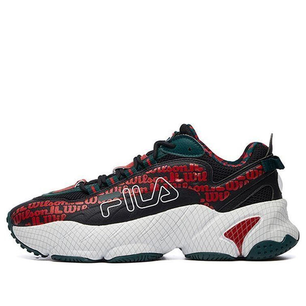 

Кроссовки wilson x ade black/red/green Fila, черный