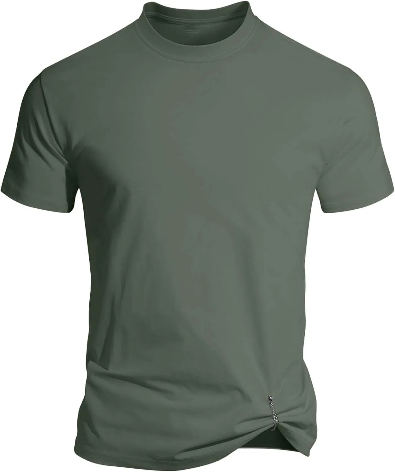 Футболка с цепочкой, Army Green, размеры S-3XL