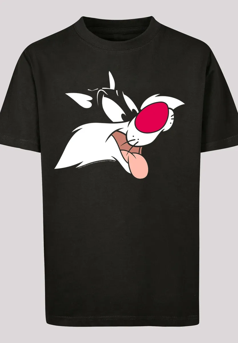 

F4NT4STIC Рубашка с коротким рукавом "F4NT4STIC Kids Looney Tunes Sylvester с детской базовой футболкой", черный