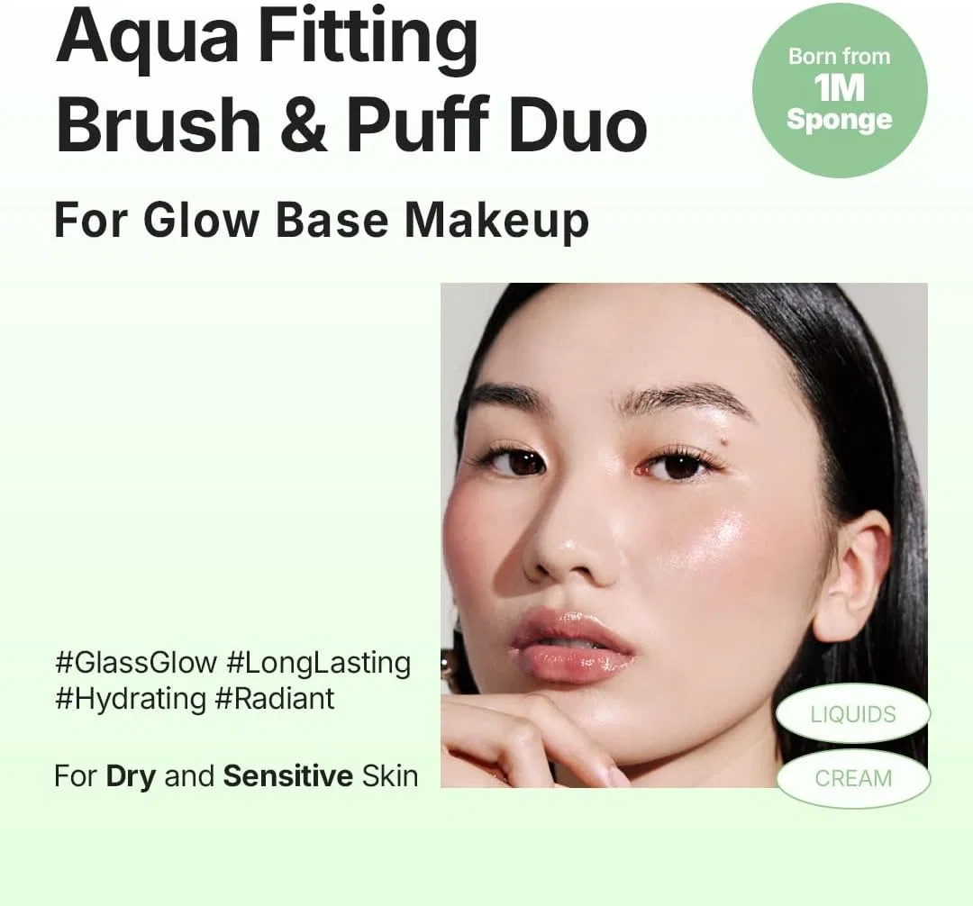 Набор для макияжа THE TOOL LAB All Day Fitting Duo Aqua, зеленый — фото 2