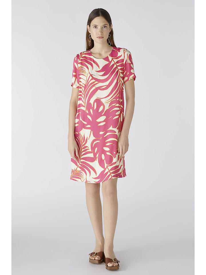 

Короткое платье Oui, цвет pink/creme