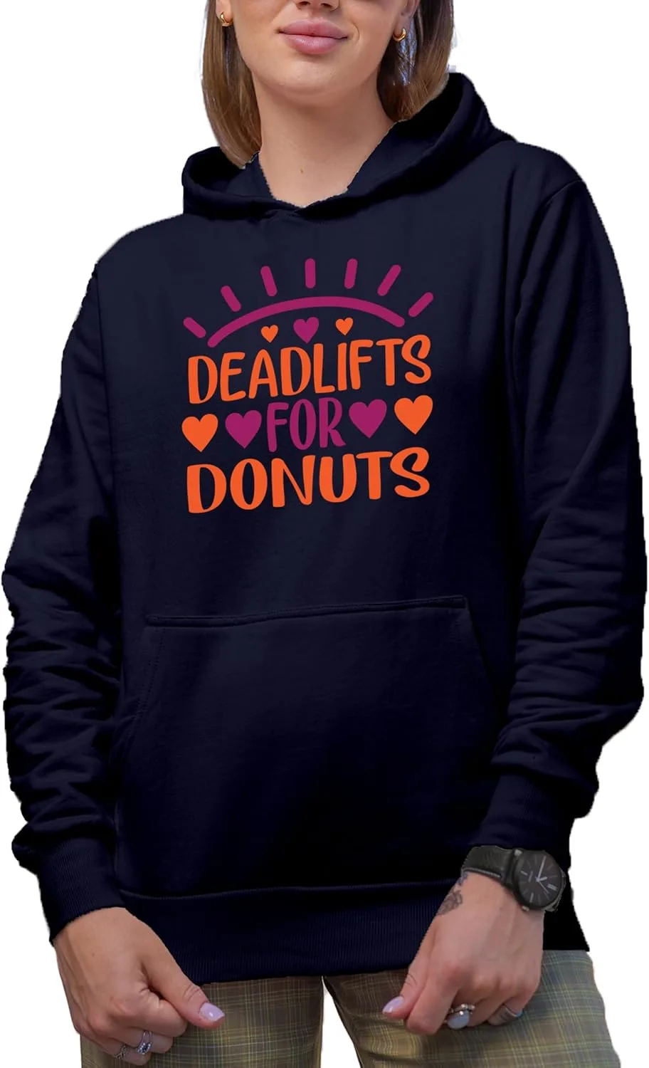 

Толстовка с капюшоном Novelty Dealifts For Donuts Bright Heart Make Your Mark Design