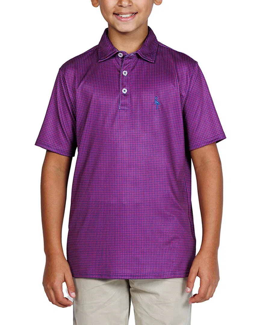 Поло Tailorbyrd Mini Houndstooth Performance, Berry