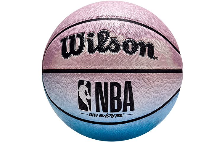 

Wilson Баскетбольный мяч NBA China PU розовый синий размер 7 тренировочный unisex
