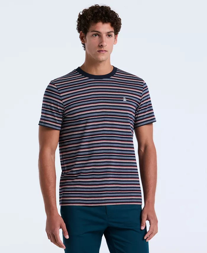 

Мужская футболка с коротким рукавом в полоску Original Penguin, синий