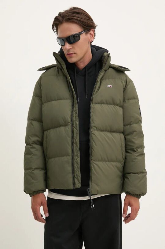 

Пуховик Tommy Jeans, зеленый
