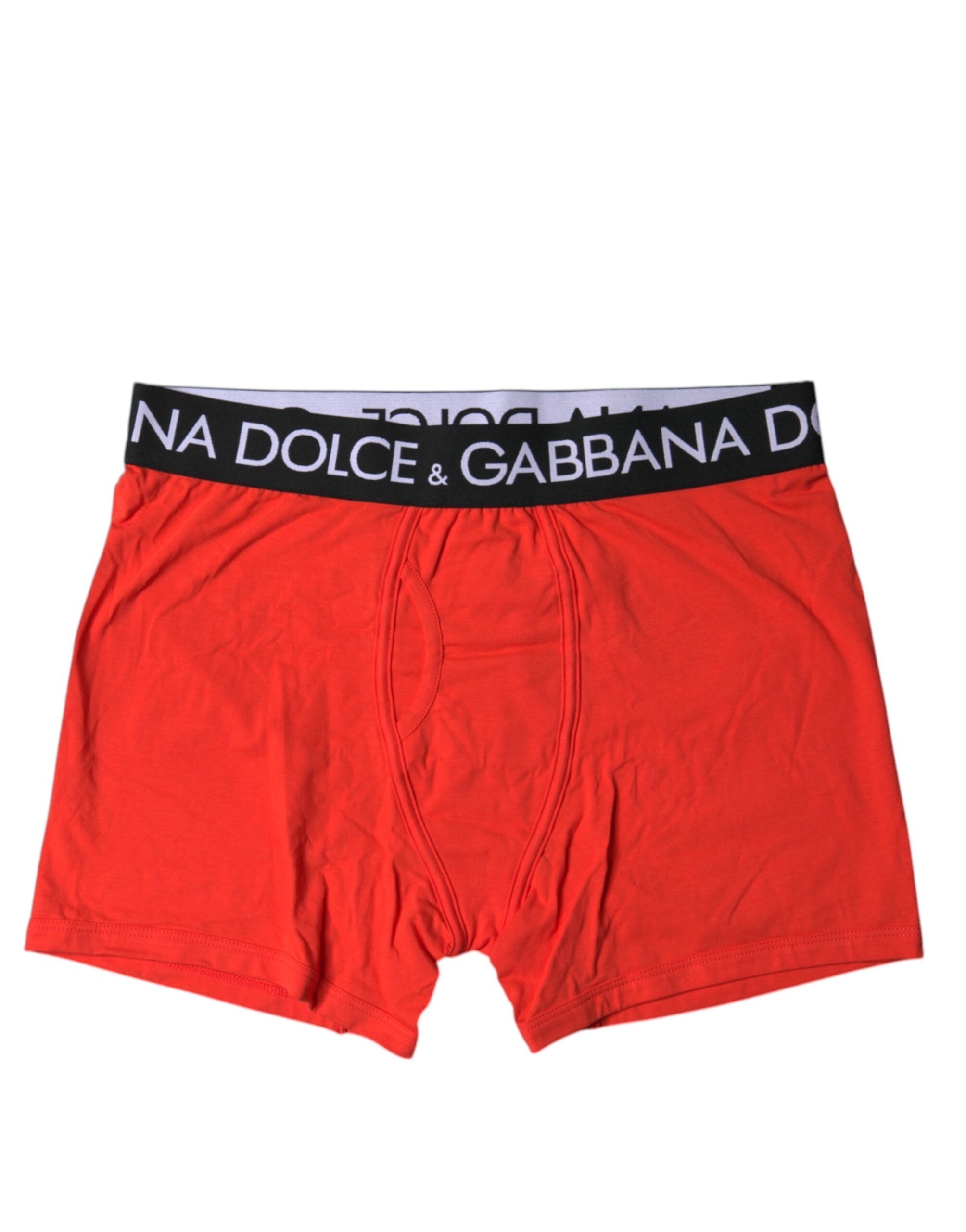 

Красный хлопок стрейч мужские обычные трусы-боксеры Dolce & Gabbana