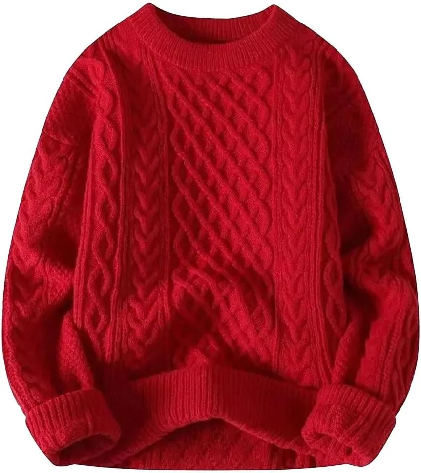 Мужской вязаный свитер Casual Crewneck Pullover