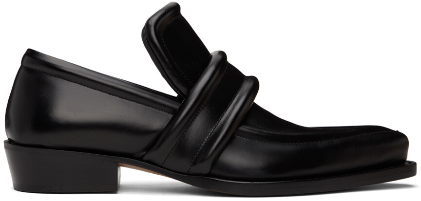Черные лоферы Spada Bottega Veneta