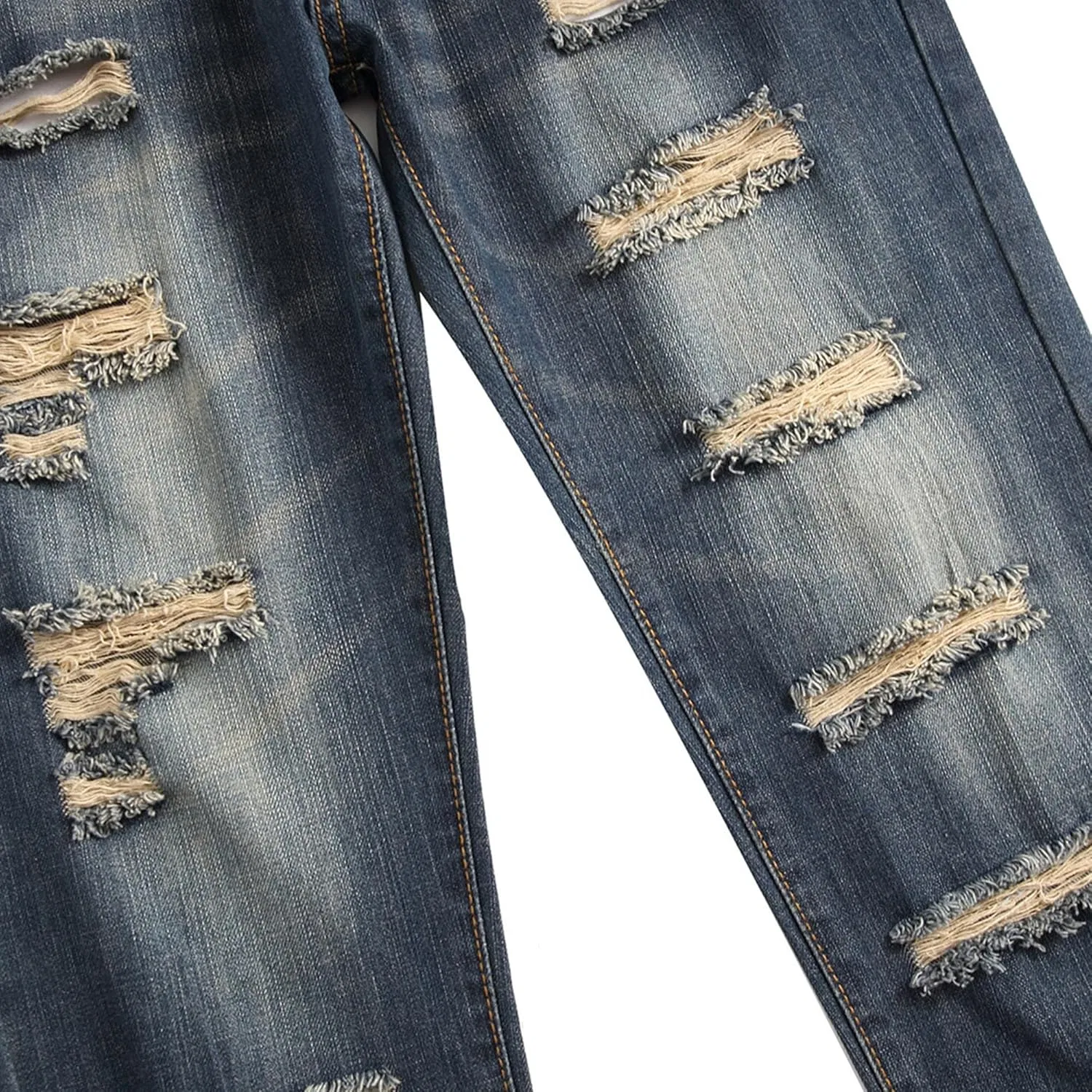 Джинсы зауженные, джинсы для мужчин, Navy Blue — фото 4