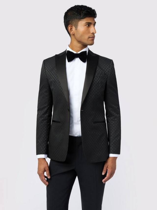 

Пиджак Sabine Slim Fit с ромбовидным жаккардовым переплетением Ted Baker, Black