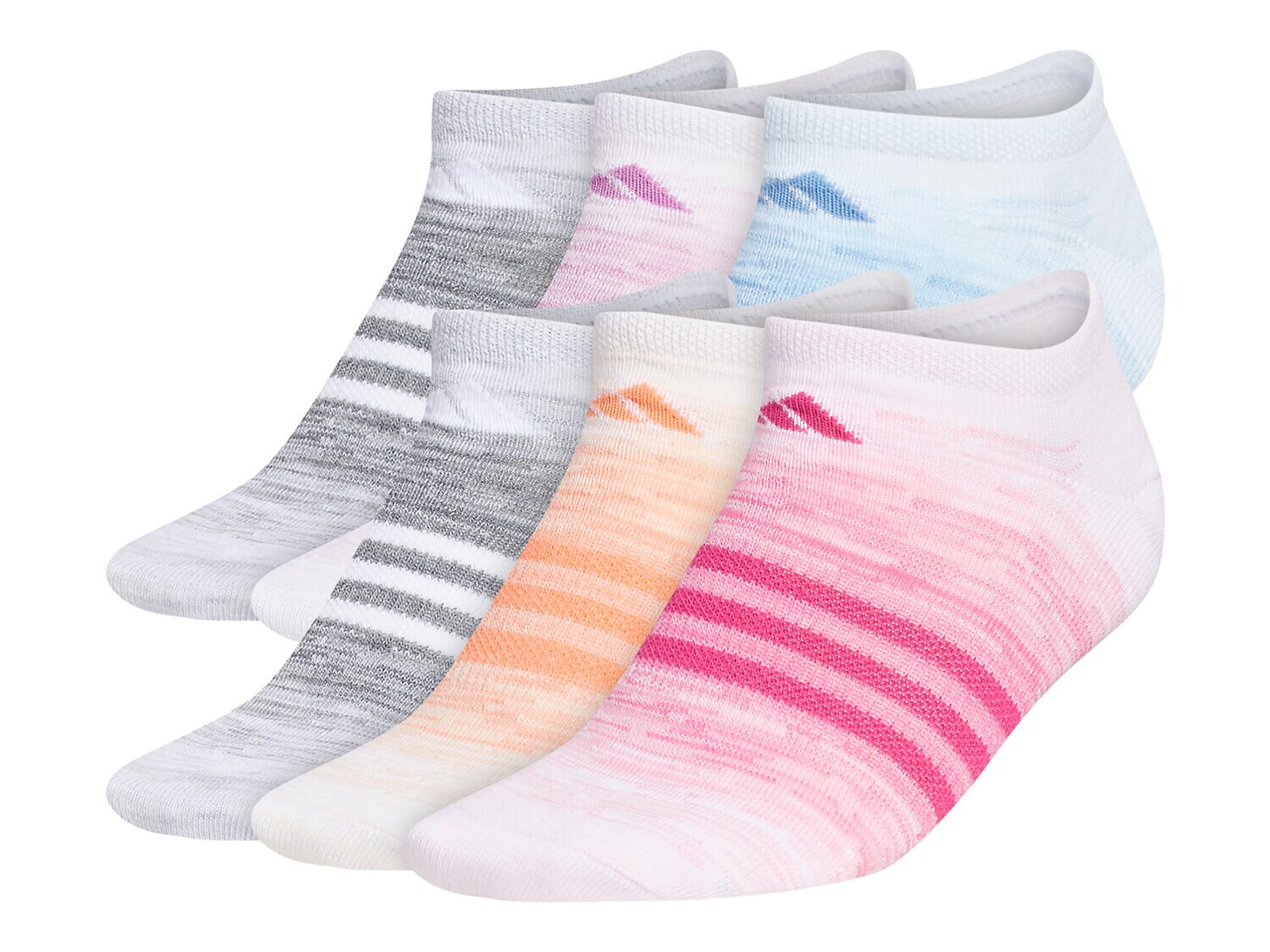 

Носки Adidas Superlite No Show 6 шт, мультиколор