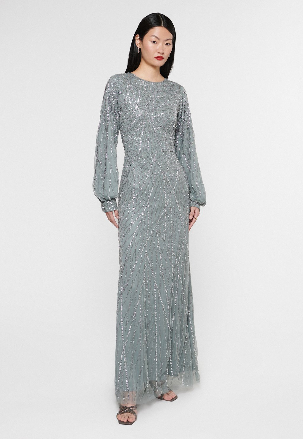 

Платье для особых случаев MODEST EMBELLISHED SEQUINS Maryisa, темно-серый