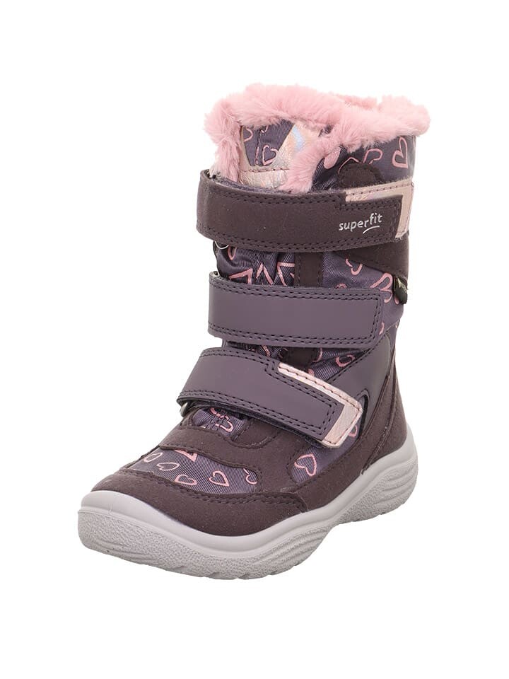 Сапоги superfit Leder-Winterstiefel Crystal, цвет Rosa/Lila — фото 2