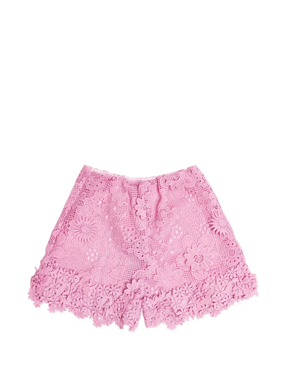 Шорты, связанные крючком с цветочным узором Bcbg Kids, розовый