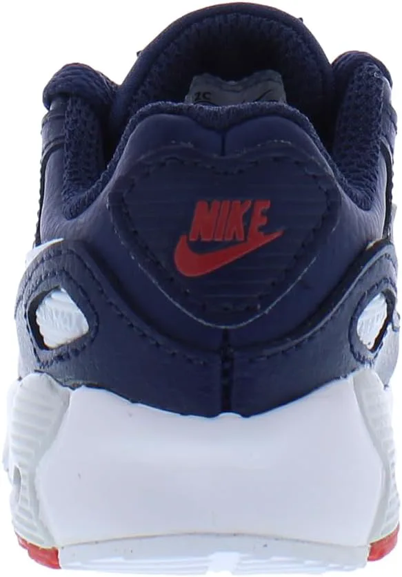Кроссовки Nike Kid's Air Max 90 LTR, белый/темно-синий/синий — фото 4