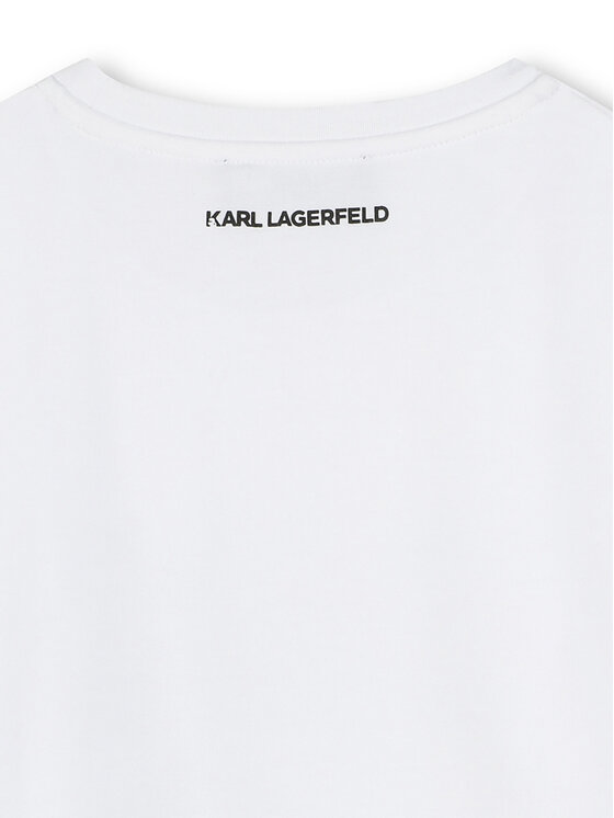 Футболка обычного кроя Z30494 D Karl Lagerfeld Kids, белый — фото 4