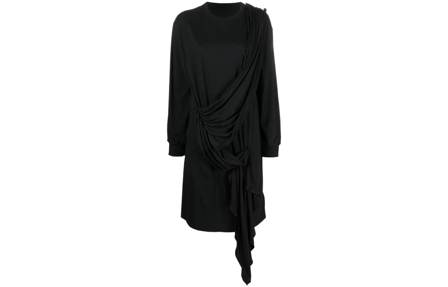 

Платье с длинными рукавами женское черное Mm6 Maison Margiela