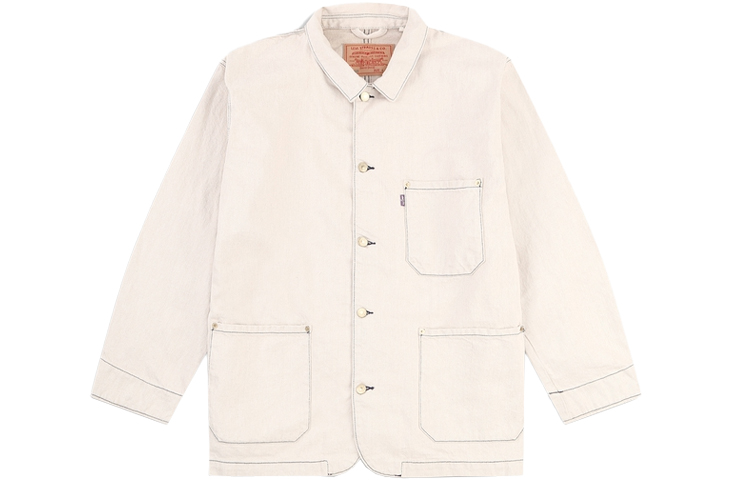 

Джинсовая куртка мужская цвета экрю Levis, Ecru, Белый, Джинсовая куртка мужская цвета экрю Levis, Ecru