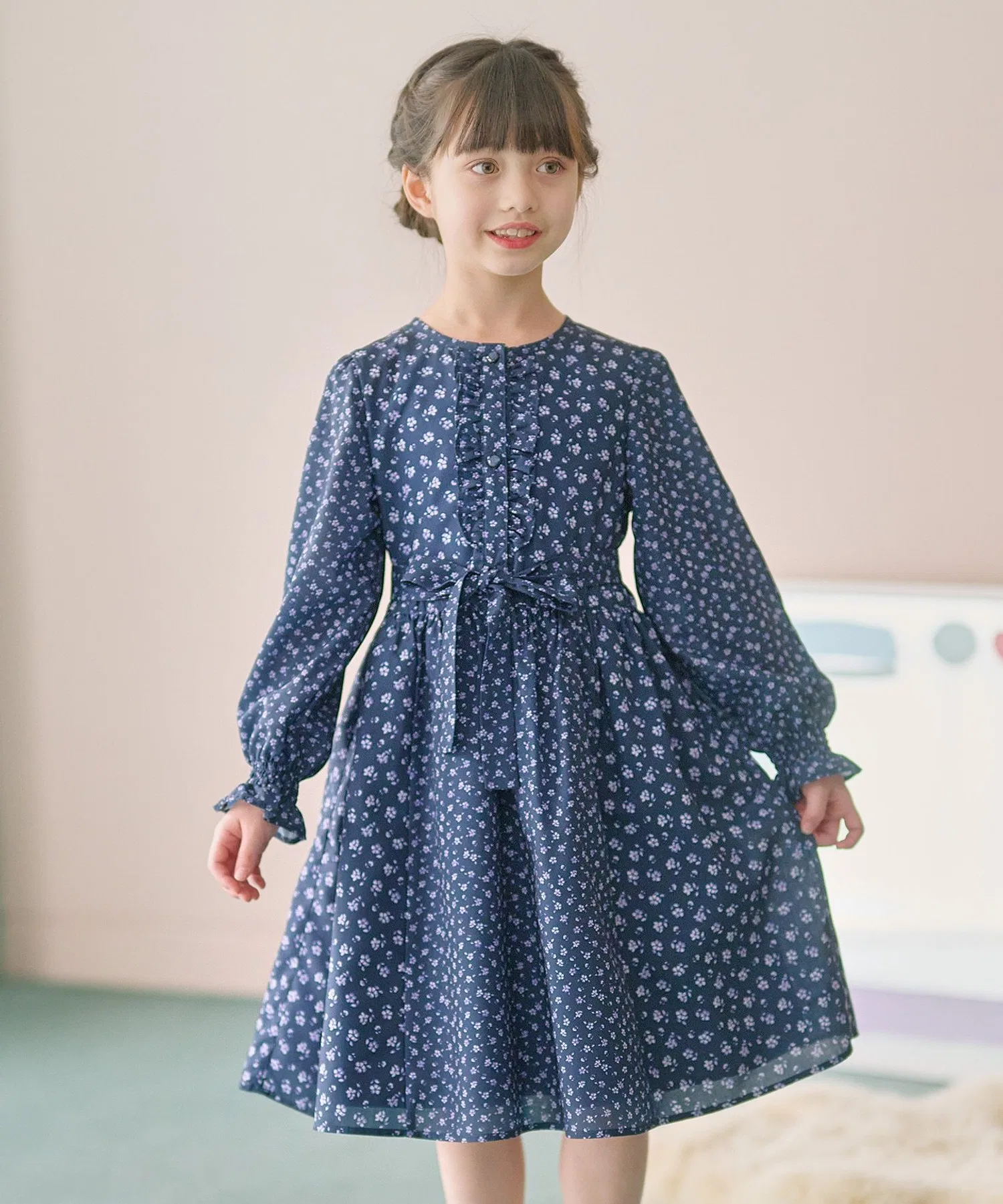Детское платье 組曲 Flower Patchwork Dress