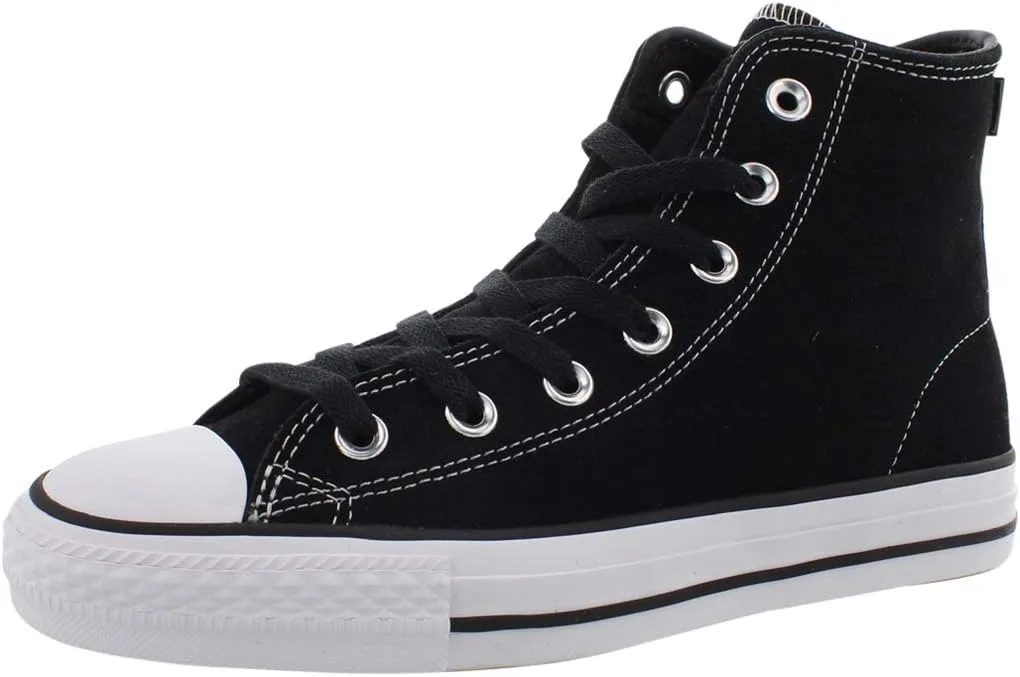 Детские кроссовки Converse Unisex для скейтбординга CTAS Pro Hi из замши, белый/черный