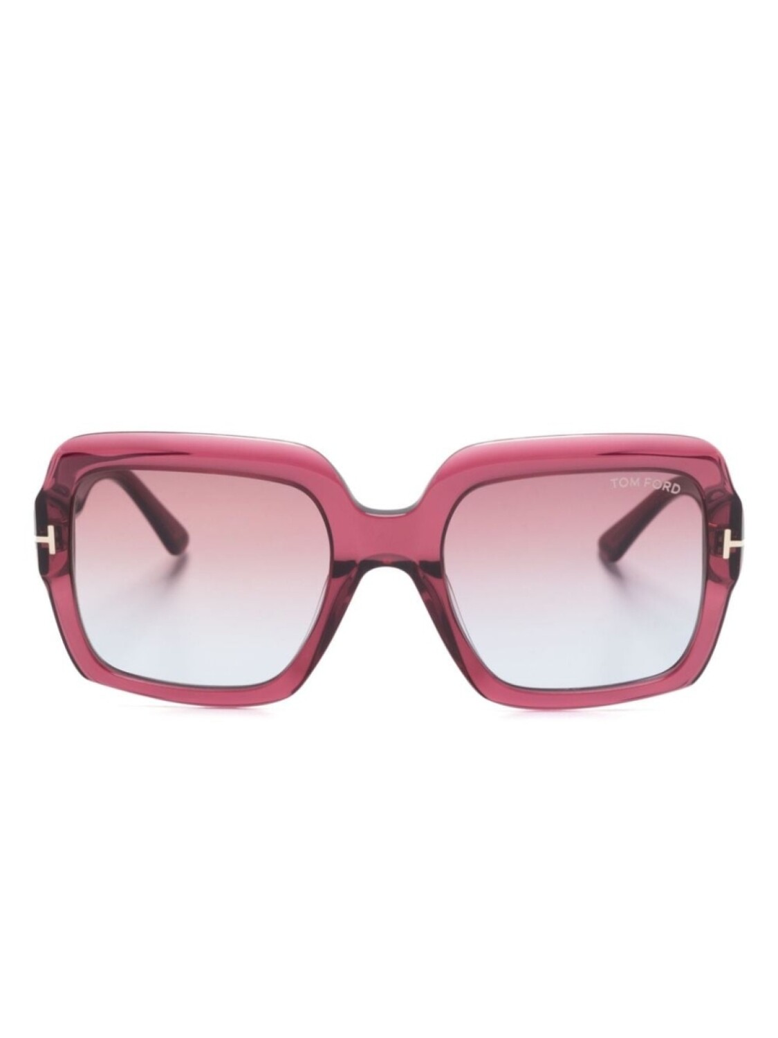 

TOM FORD Eyewear солнцезащитные очки Kaya в большой оправе, красный