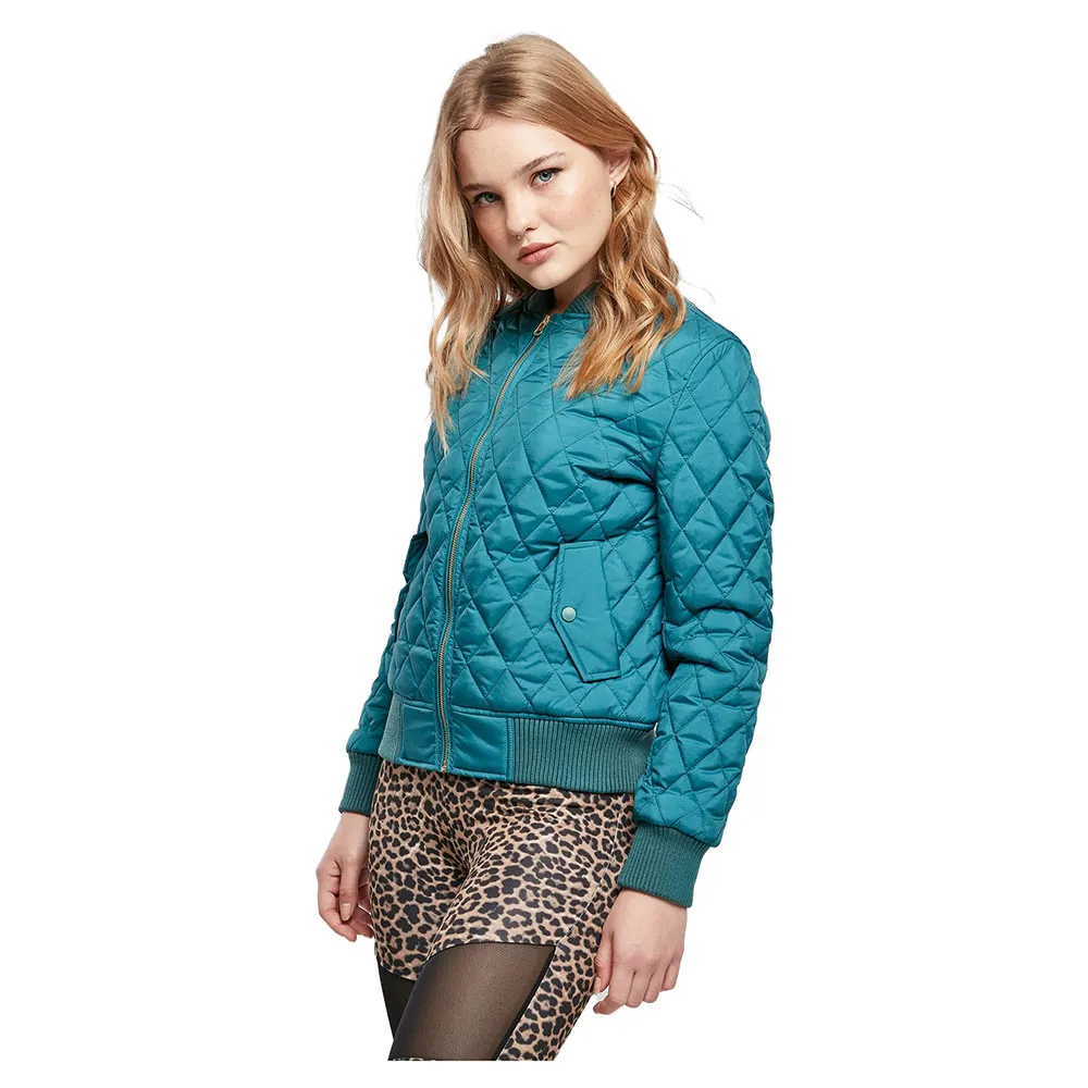 

Куртка Urban Classics Diamond Quilt Nylon padded, синий