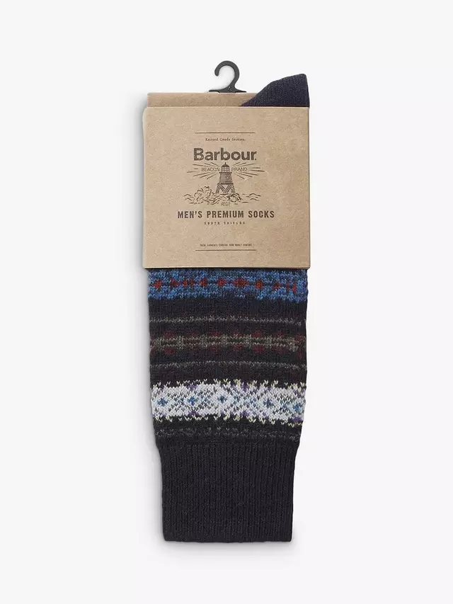 

Носки Barbour Boyd Fair Isle, темно-синий