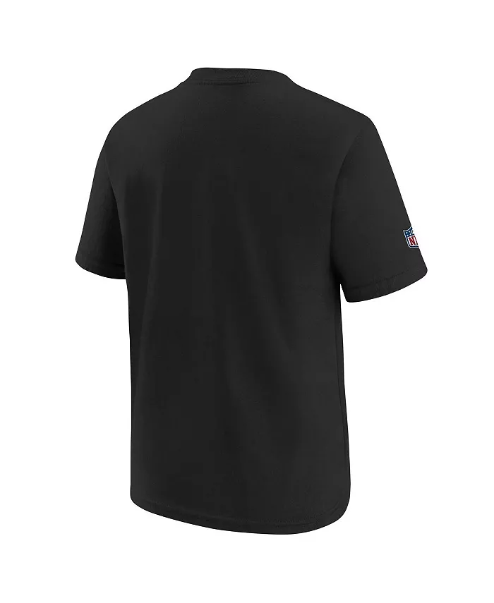 Черная футболка Atlanta Falcons 2024 NFL Crucial Catch для больших мальчиков и девочек Nike — фото 2