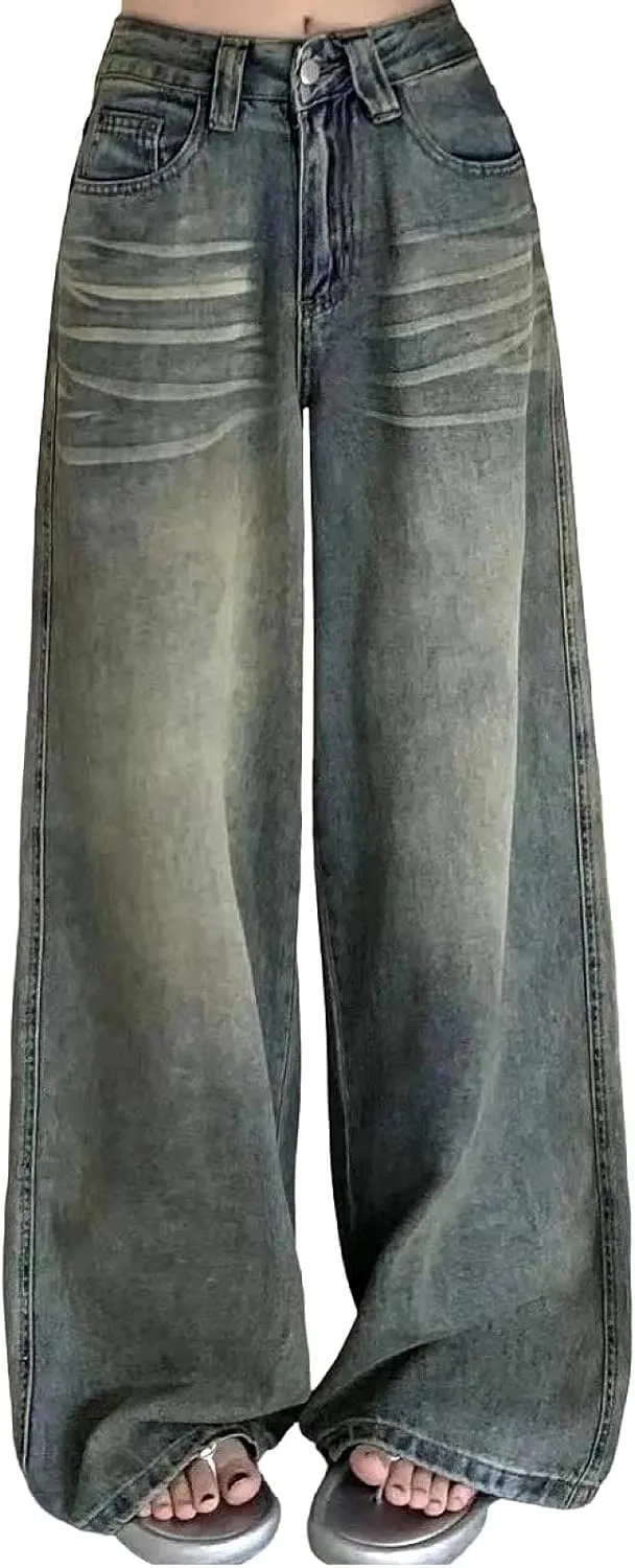 Женские джинсы Loose Fit High Waist Vintage Wash