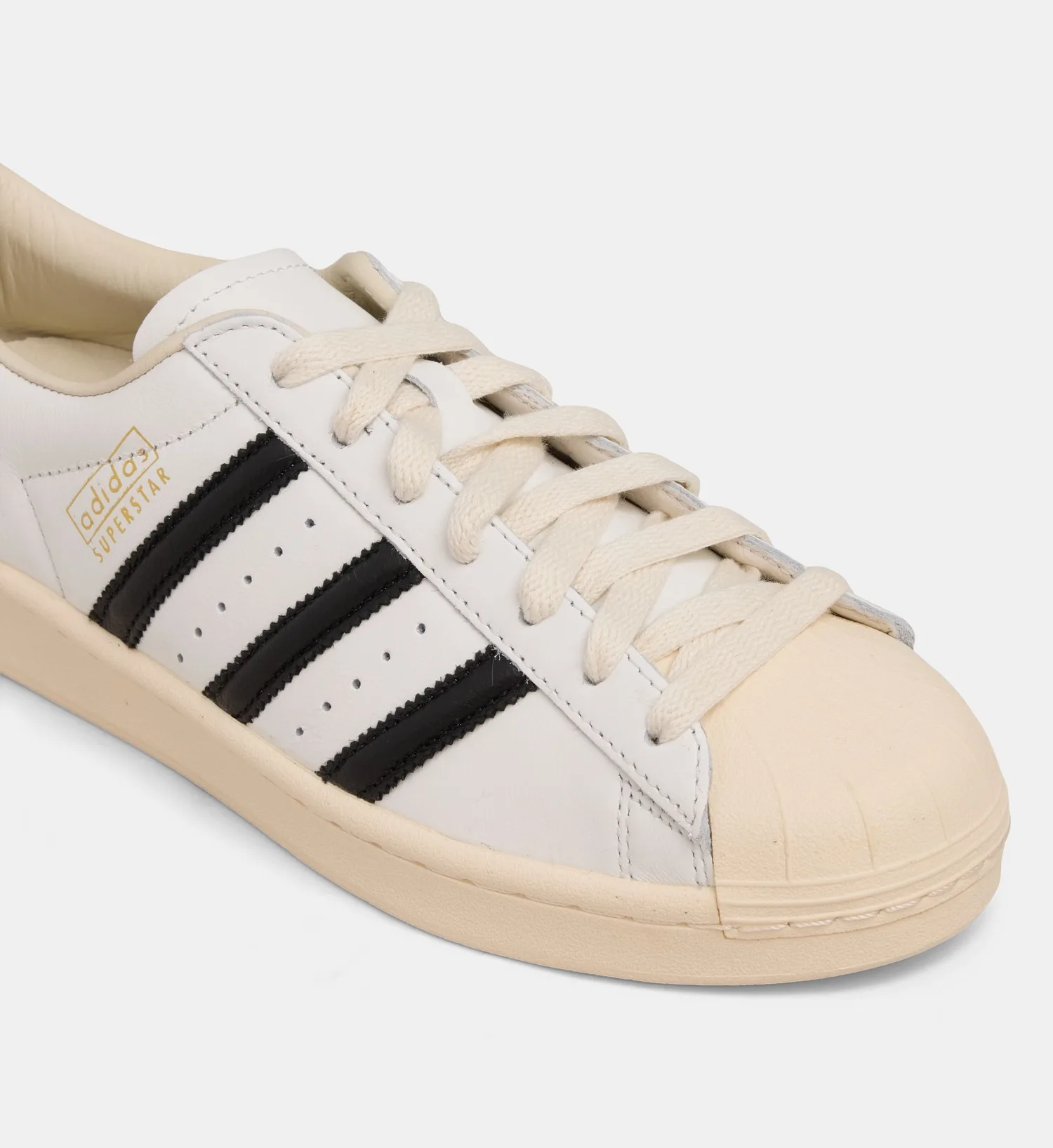 Низкие кеды Superstar Vintage из кожи Adidas Originals, черный — фото 4
