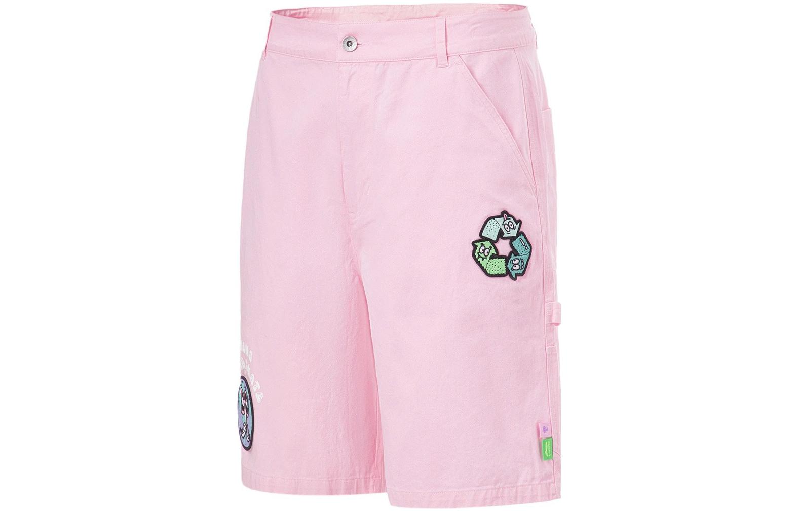 

Шорты Casual Steven Harrington Li Ning X Steven Harrington мужские First Lotus LiNing, розовый