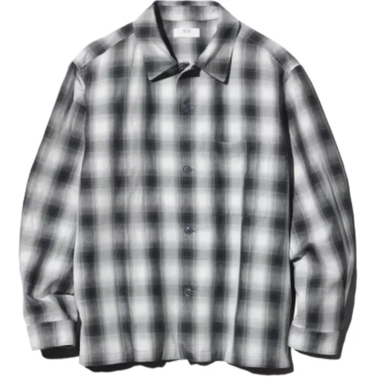 Рубашка SS26 Men's Black Moderate UNIQLO
