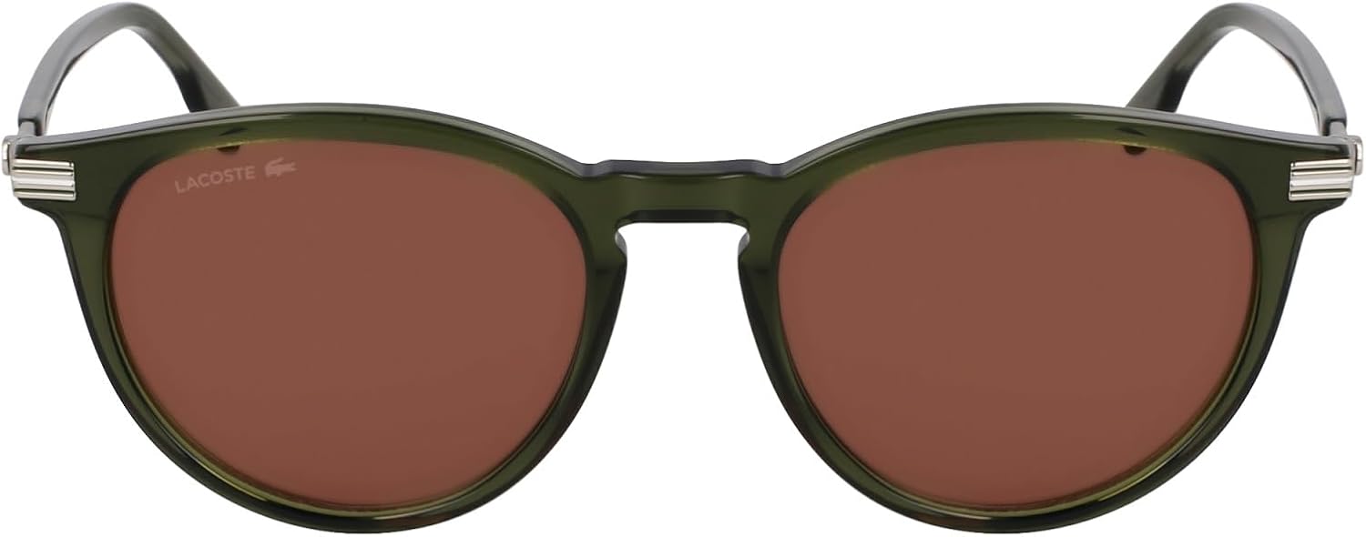 

Lacoste мужские L6034s круглые солнцезащитные очки, Khaki