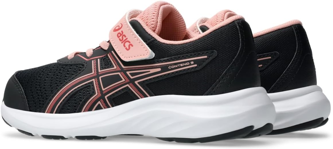 Кроссовки ASICS Boys Contend 9 Ps (для малышей/детей младшего возраста), черный/розовый — фото 3