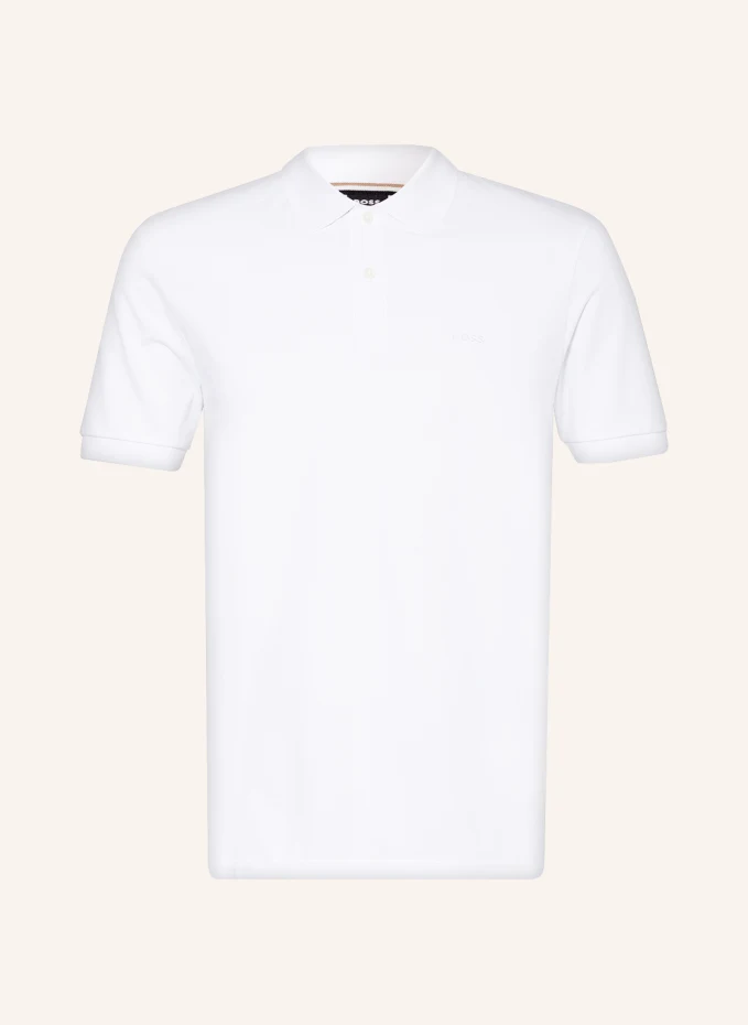 

Pallas рубашка-поло стандартного кроя из пике Boss, белый