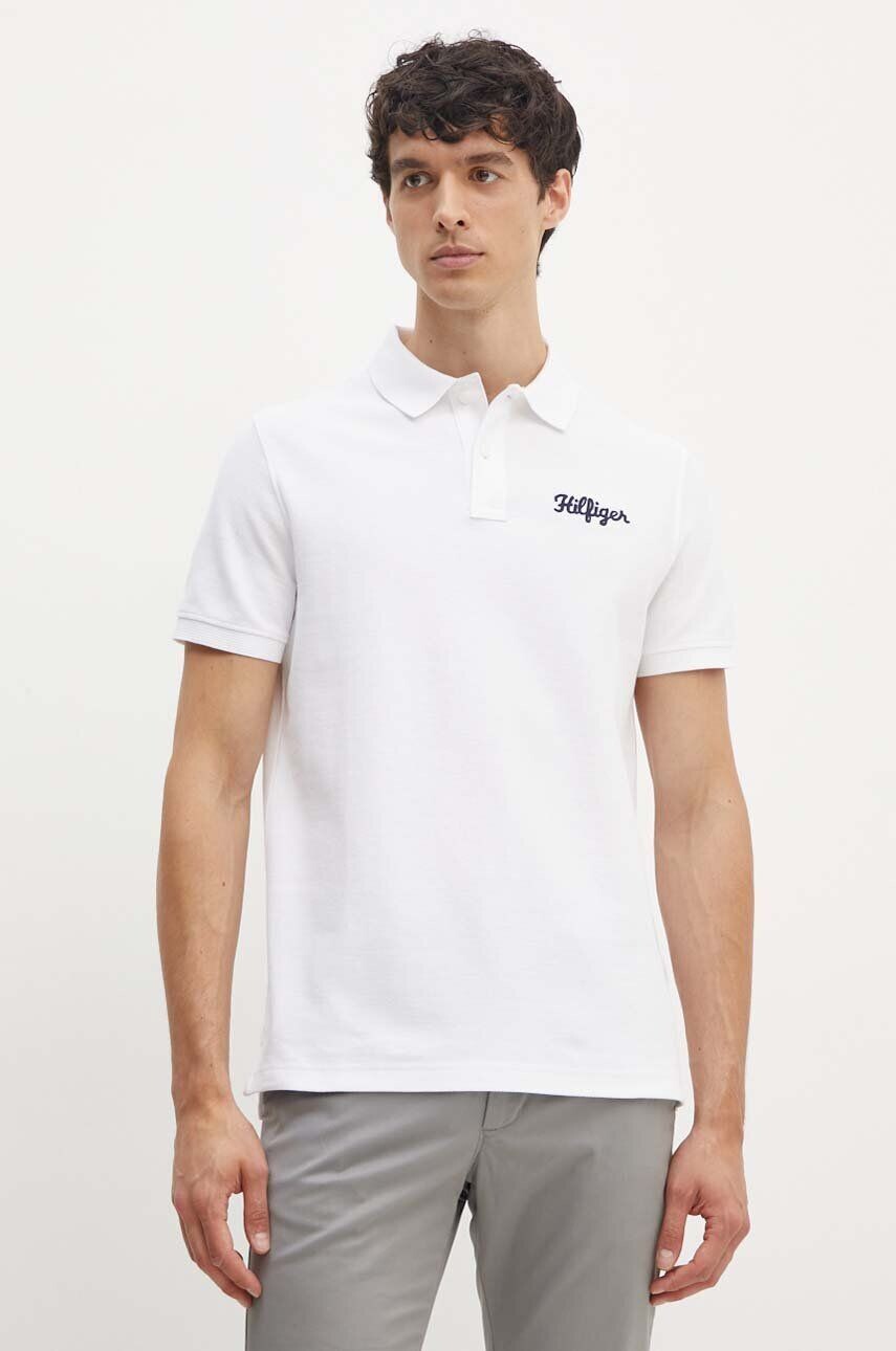 

Рубашка-поло Tommy Hilfiger из хлопка, белый