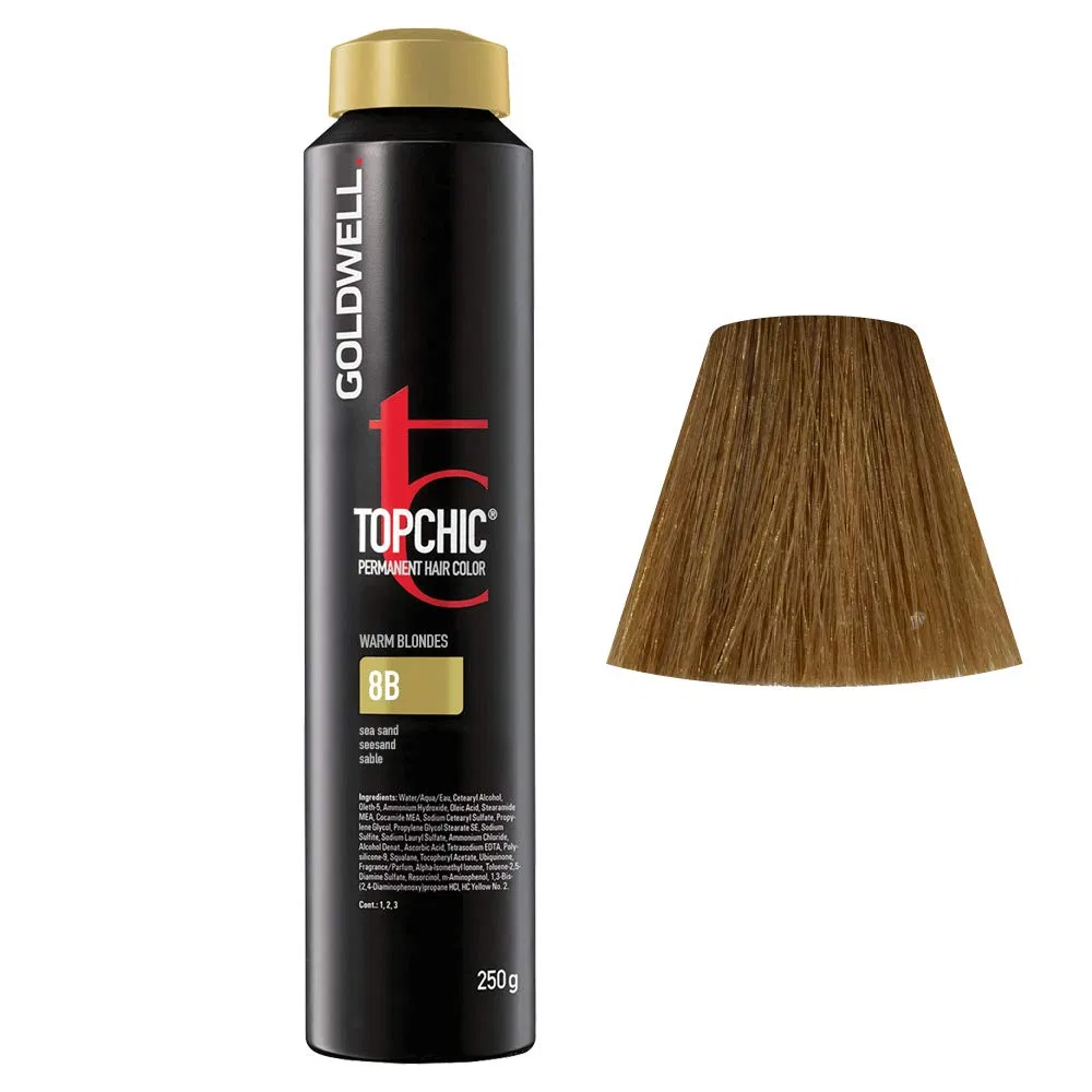 Краска для волос GOLDWELL Topchic 8B Seasand Warm blondes, 250 мл Goldwell