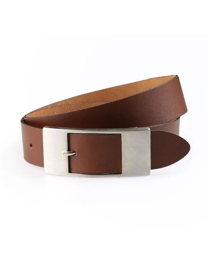 

Götz Кожаный пояс из кожи наппа темно-коричневого цвета