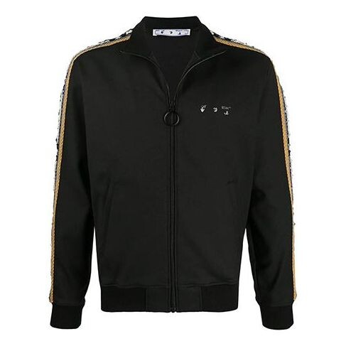 

Куртка mens striped sleeve sport jacket Off-White, черный