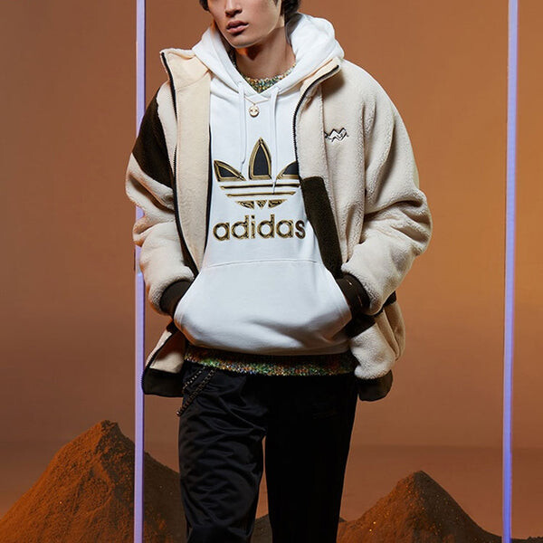 Толстовка adidas originals logo Sports Drawstring White, белый — фото 3