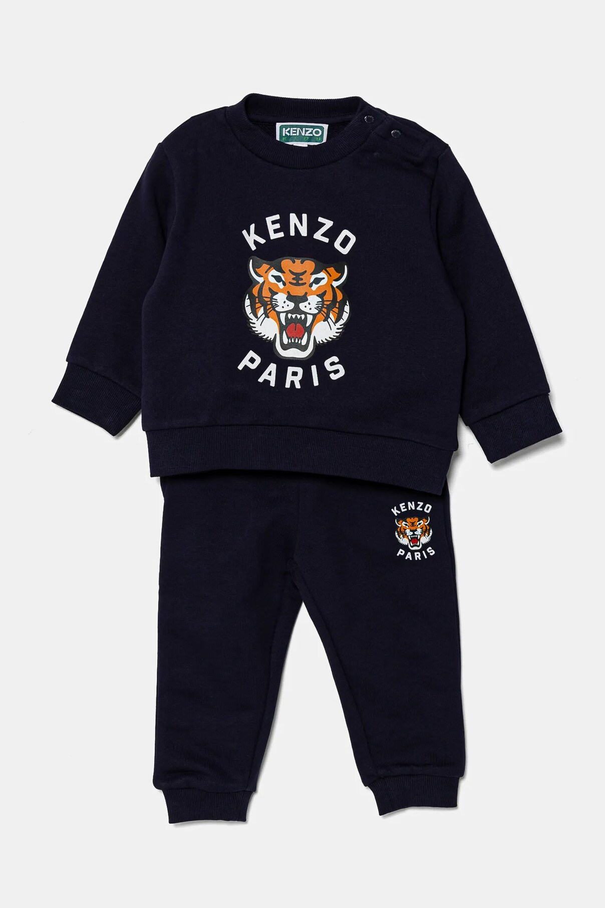 

Детский спортивный костюм из хлопка Kenzo Kids, темно-синий