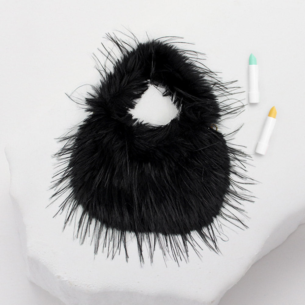 

Пушистая сумка через плечо FASHNZFAB, черный