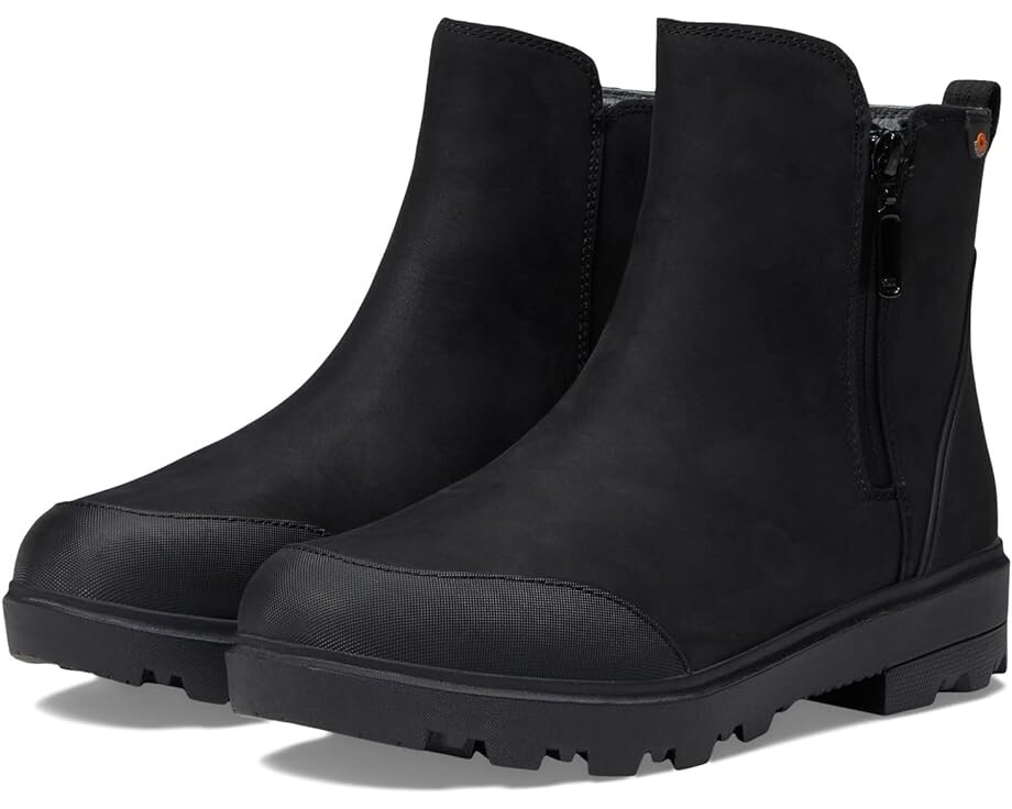 

Ботинки Bogs Holly Zip Leather, черный