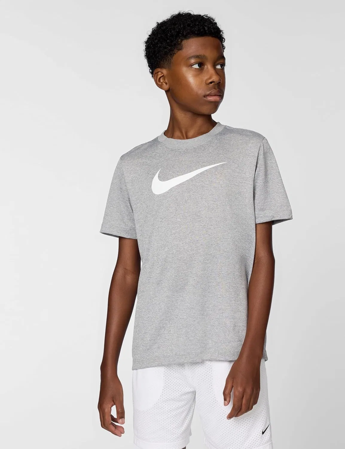 Футболка Nike Legend Dri-FIT, цвет Tumbled Grey/Flat Silver/Heather — фото 3