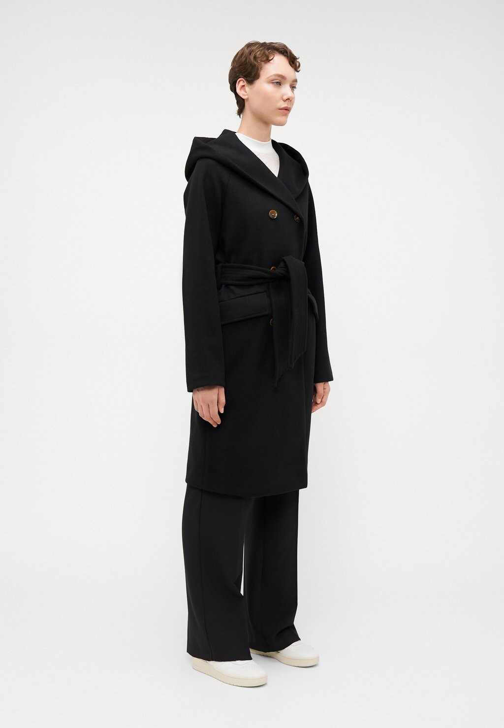 

Классическое пальто VMFORTUNECILLE LONG COAT Vero Moda Tall, черный