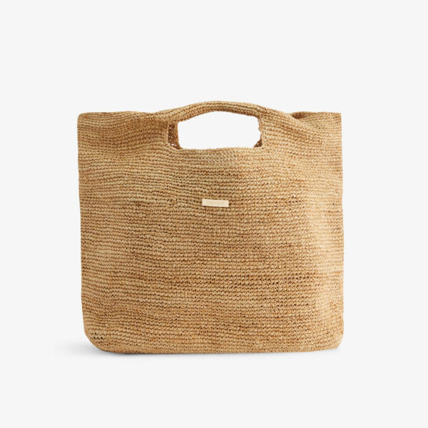 

Paloma большая сумка с верхней ручкой из рафии Monday Swimwear, цвет straw / os