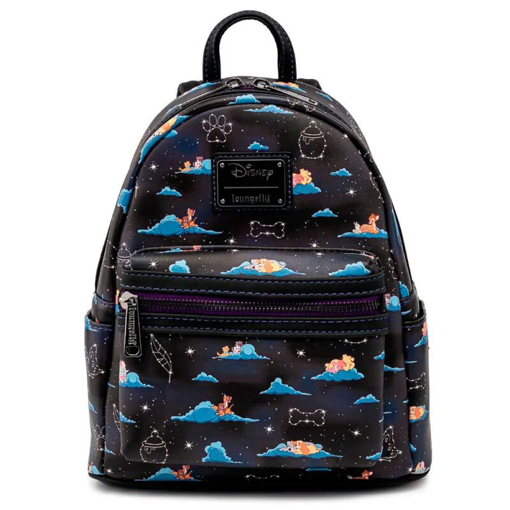 

Рюкзак Disney Loungefly Bambi Clouds backpack 26 cm, черный