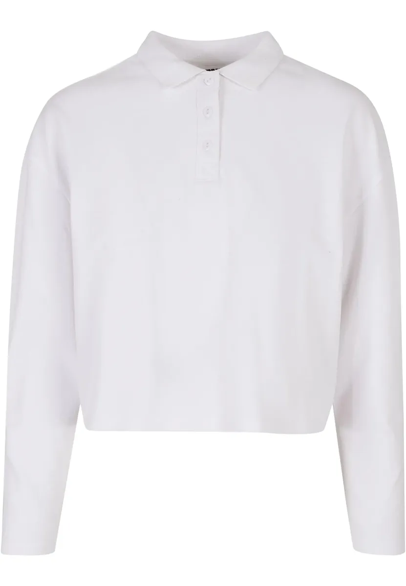 

Рубашка-поло URBAN CLASSICS " Urban Classics Ladies Short Oversized Polo Longsleeve", белый