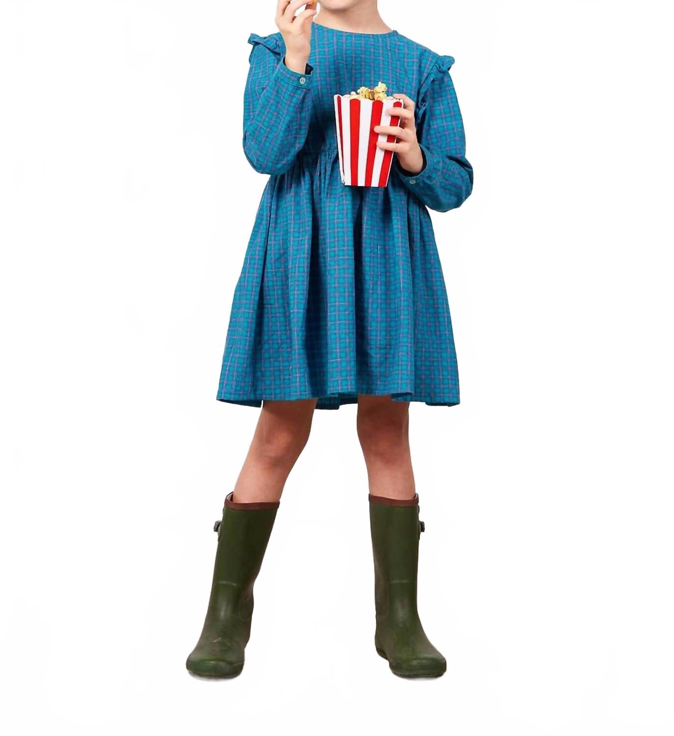 

Синее платье в клетку Arsène et les Pipelettes